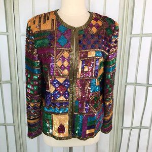 Nordstrom Sequin Evening Dinner Trophy Jacket